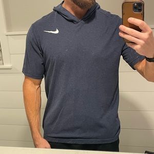 Nike short sleeved training hoodie